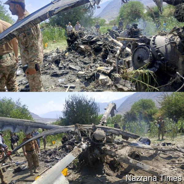 Helicopter Providing Security for Corps Commander’s Visit Crashes in Chilas