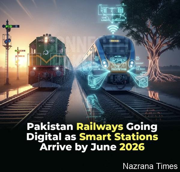 Pakistan Railways to Launch "Smart Stations" by June 2026 in Major Digital Overhaul