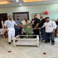 ਕਾਮਨਵੈਲਥ ਚੈਂਪੀਅਨਸ਼ਿਪ ਜੇਤੂ ਤੇਜ਼ਬੀਰ ਸਿੰਘ ਰਾਣਾ ਦਾ ਕੋਚ ਅਜੈ ਗੋਗਨਾ ਵੱਲੋਂ ਡਾਲਰਾਂ ਦੇ ਹਾਰ ਨਾਲ ਸਨਮਾਨ