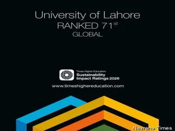 ਯੂਨੀਵਰਸਿਟੀ ਆਫ ਲਾਹੌਰ ਨੇ ਰਚਿਆ ਇਤਿਹਾਸ, THE Sustainability Rankings 2026 ਵਿੱਚ ਵਿਸ਼ਵ ਦੀਆਂ ਟਾਪ-100 ਯੂਨੀਵਰਸਿਟੀਆਂ ਵਿੱਚ ਸ਼ਾਮਲ ਹੋਣ ਵਾਲੀ ਪਹਿਲੀ ਪਾਕਿਸਤਾਨੀ ਯੂਨੀਵਰਸਿਟੀ ਬਣੀ
