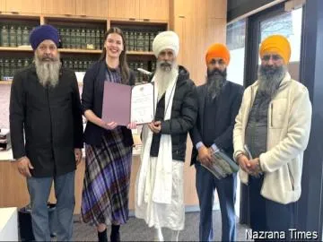 ਮੈਲਬੌਰਨ ਵਿਚ ਫੈਡਰਲ ਮੈਂਬਰ ਆਫ ਗਾਰਟਨ ਐਲਿਸ ਜਾਰਡਨ ਬੇਅਰਡ ਵੱਲੋਂ ਸੰਤ ਬਾਬਾ ਸੁੱਖਾ ਸਿੰਘ ਜੀ ਦਾ ਸਨਮਾਨ