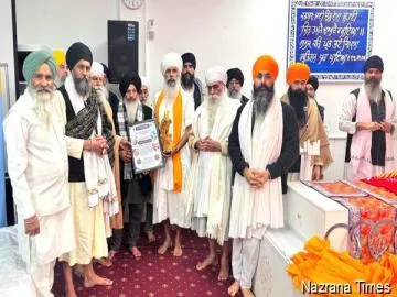 ਬਾਬਾ ਸੁੱਖਾ ਸਿੰਘ ਜੀ ਦਾ ਗੁਰਦੁਆਰਾ ਸ੍ਰੀ ਦਸ਼ਮੇਸ਼ ਦਰਬਾਰ ਟਾਰਨੇਟ ਦੀ ਪ੍ਰਬੰਧਕ ਕਮੇਟੀ ਅਤੇ  ਬਾਬਾ ਹਰੀ ਸਿੰਘ ਰੰਧਾਵੇ ਵਾਲਿਆਂ ਵੱਲੋਂ ਸਨਮਾਨ