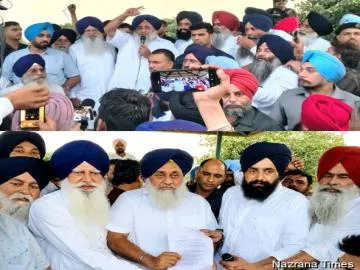 ਸੁਖਬੀਰ ਬਾਦਲ ਵਲੋਂ ਹਲਕਾ ਖਡੂਰ ਸਾਹਿਬ ਦੇ ਮੰਡ ਖੇਤਰ ਦੇ ਕਿਸਾਨਾਂ ਦੀਆਂ ਸੁਣੀਆਂ ਮੁਸ਼ਕਿਲਾਂ,ਕਿਸਾਨਾਂ ਵੱਲੋਂ ਸੌਂਪਿਆ ਗਿਆ ਮੰਗ ਪੱਤਰ