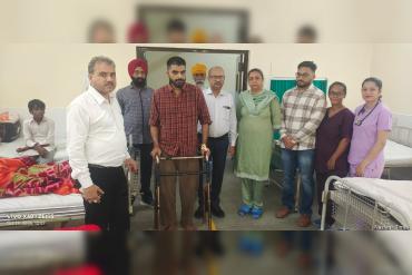 ਸਿਵਲ ਹਸਪਤਾਲ ਕਪੂਰਥਲਾ ਵਿਖੇ 38 ਸਾਲਾ ਮਰੀਜ਼ ਦਾ ਸਫਲ ਹਿੱਪ ਰਿਪਲੇਸਮੈਂਟ