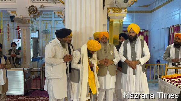 Jathedar Giani Kuldeep Singh Gargaj Pays Obeisance at Gurdwara Sri Ber Sahib