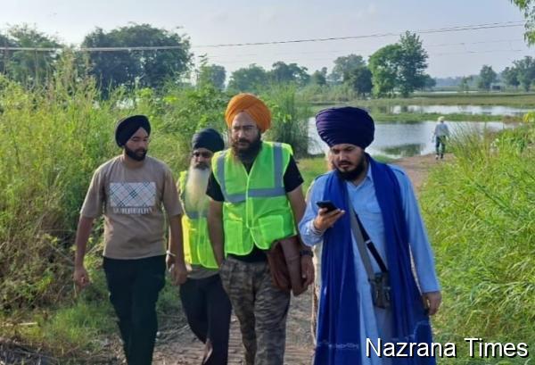 ਹੜ੍ਹ ਪ੍ਰਭਾਵਿਤ ਇਲਾਕਿਆਂ 'ਚ ਸਰਗਰਮ ਰਹੇ ਅੰਗਦ ਸਿੰਘ ਖ਼ਾਲਸਾ