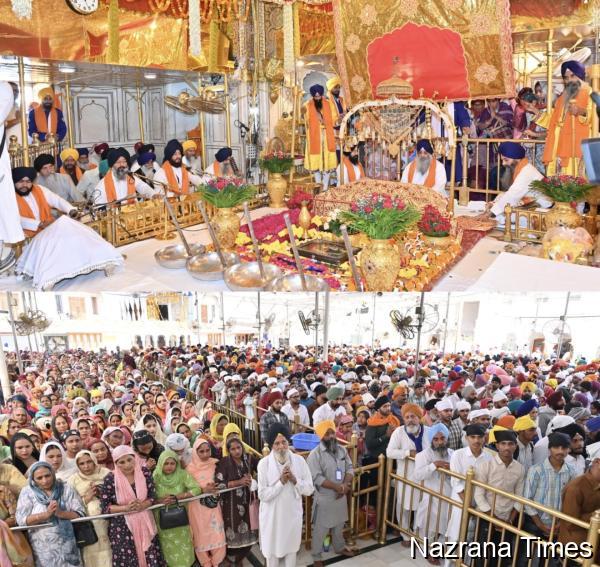 ਸ੍ਰੀ ਗੁਰੂ ਨਾਨਕ ਦੇਵ ਜੀ ਦੇ ਪ੍ਰਕਾਸ਼ ਪੁਰਬ ਮੌਕੇ ਸੱਚਖੰਡ ਸ੍ਰੀ ਹਰਿਮੰਦਰ ਸਾਹਿਬ ਵਿਖੇ ਲੱਖਾਂ ਸੰਗਤਾਂ ਹੋਈਆਂ ਨਤਮਸਤਕ*