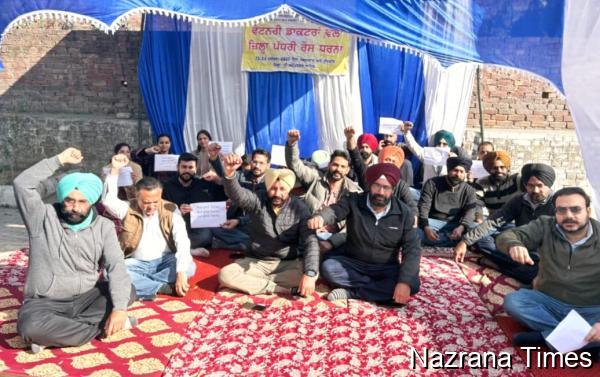 ਆਪਣੀਆਂ ਮੰਗਾਂ ਨੂੰ ਲੈਕੇ ਵੈਟਰਨਰੀ ਡਾਕਟਰਾਂ ਨੇ ਦੂਸਰੇ ਦਿਨ ਵੀ ਵੈਟਰਨਰੀ ਸੇਵਾਵਾਂ ਕੀਤੀਆਂ ਠੱਪ