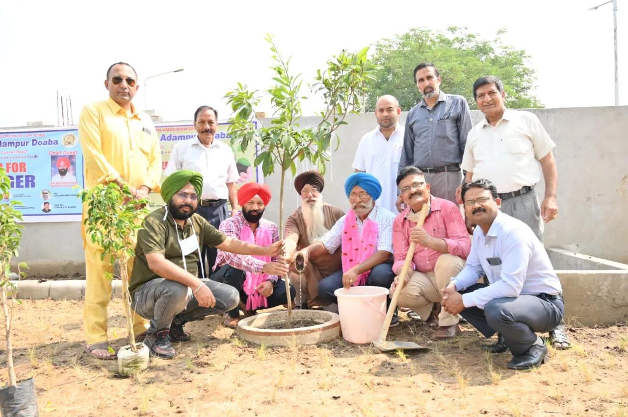 लायन क्लब ने अस्पताल में पौधे लगाए