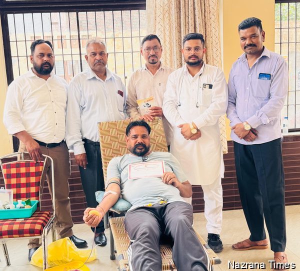 ਪੱਦੀ ਜਾਗੀਰ ਦੇ ਖੂਨਦਾਨ ਕੈਂਪ ਵਿੱਚ ਅੰਬੇਡਕਰ ਸੈਨਾ ਆਫ ਇੰਡੀਆ ਦੀ ਵਿਸ਼ੇਸ਼ ਹਾਜ਼ਰੀ
