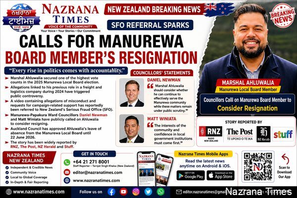 Councillors Call on Manurewa Board Member to Resign Following SFO Referral