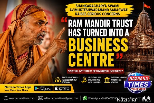Shankaracharya Questions Ram Mandir Trust Functioning, Alleges Shift from Spiritual Mission to Commercial Management