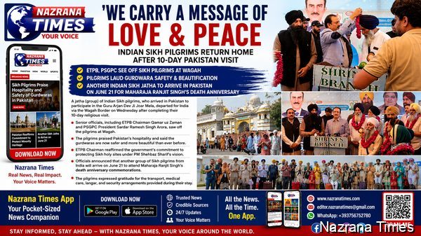We Carry a Message of Love & Peace": Indian Sikh Pilgrims Return Home After 10-Day Pakistan Visit