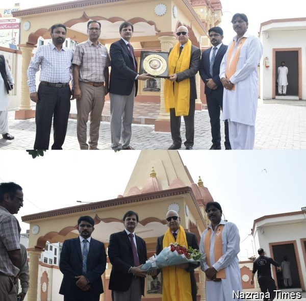 शोएब सुद्दल ने लाहौर के जैन और वाल्मीकि मंदिरों का दौरा किया