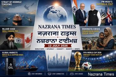  ਵਿਸ਼ਵ ਤਣਾਅ, ਕੂਟਨੀਤਕ ਸਰਗਰਮੀਆਂ ਅਤੇ ਮਨੁੱਖੀ ਸੰਕਟ ਅੱਜ ਦੀਆਂ ਮੁੱਖ ਖ਼ਬਰਾਂ ਵਿੱਚ