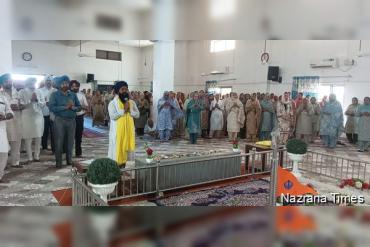 ਮਰਹੂਮ ਹੈੱਡ ਮਾਸਟਰ ਗੁਰਸੇਵਕ ਸਿੰਘ ਦੀ ਅੰਤਿਮ ਅਰਦਾਸ ਵੇਲੇ ਸ਼ਰਧਾਂਜਲੀਆਂ ਭੇਟ