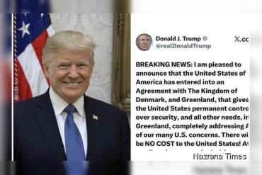 Trump Announces Greenland Security Deal, Claims ‘Permanent’ US Role as Denmark Stresses Sovereignty