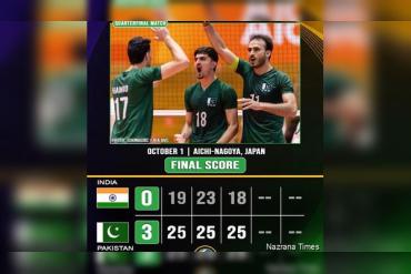 Pakistan Beat India 3–0 to Reach Asian Games 2026 Men’s Volleyball Semifinals