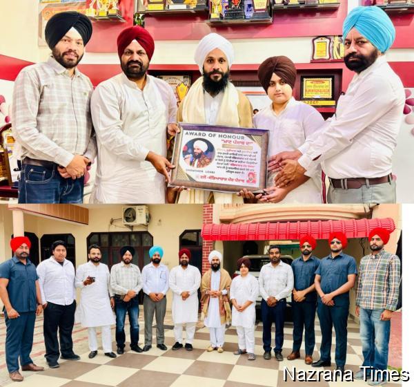 "ਸੱਭਿਆਚਾਰ ਮੰਚ ਪੰਜਾਬ" ਵਲੋਂ ਸੂਫ਼ੀ ਗਾਇਕ ਸ਼ਮਸ਼ੇਰ ਲਹਿਰੀ ਦਾ  ਸਨਮਾਨ