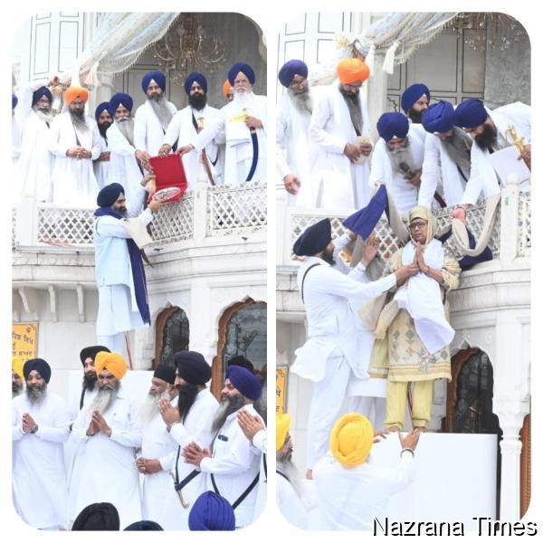 ਗਿਆਨੀ ਹਰਪਾਲ ਸਿੰਘ ਤੇ ਗੁਰਪੁਰਵਾਸੀ ਗਿਆਨੀ ਮਲਕੀਤ ਸਿੰਘ ਨੂੰ ਸ੍ਰੀ ਅਕਾਲ ਤਖ਼ਤ ਸਾਹਿਬ ਤੋਂ ਕੀਤਾ ਗਿਆ ਸਨਮਾਨਿਤ