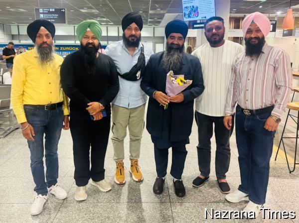 ਭਾਈ ਸਾਹਿਬ ਭਾਈ ਹਰਪਾਲ ਸਿੰਘ ਜੀ ਹੈੱਡ ਗ੍ਰੰਥੀ ਗੁਰਦੁਆਰਾ ਫਤਹਿਗੜ੍ਹ ਸਾਹਿਬ ਵਾਲਿਆਂ ਦਾ ਜਰਮਨੀ ਪਹੁੰਚਣ ਤੇ ਫਰੈਂਕਫੋਰਟ ਦੇ ਹਵਾਈ ਅੱਡੇ ਤੇ ਕੀਤਾ ਨਿੱਘਾ ਸਵਾਗਤ.......