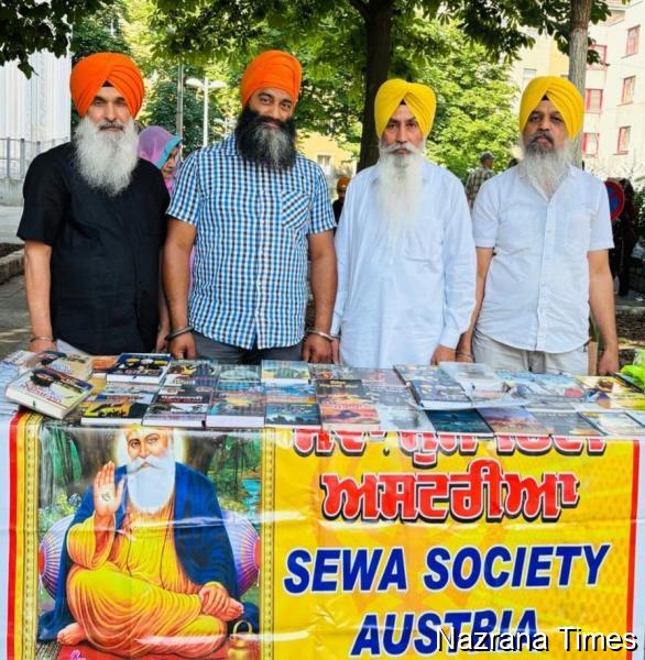 ਅਸਟਰੀਆ ਦੇ ਨਗਰ ਕੀਰਤਨ ਦੌਰਾਨ ਸਿੱਖ ਸੇਵਾ ਸੁਸਾਇਟੀ ਨੇ ਲਾਇਆ ਕਿਤਾਬਾਂ ਦਾ ਲੰਗਰ