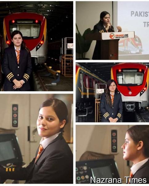 Nida Saleh becomes Pakistan’s first female Orange Line Metro Train driver
