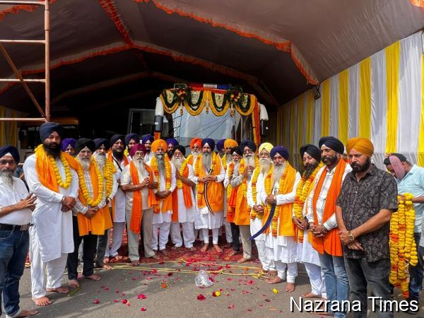 ਸ੍ਰੀ ਗੁਰੂ ਤੇਗ ਬਹਾਦਰ ਜੀ ਦੀ 350ਵੀਂ ਸ਼ਹੀਦੀ ਸ਼ਤਾਬਦੀ ਨਗਰ ਕੀਰਤਨ ਭੋਪਾਲ ਲਈ ਰਵਾਨਾ