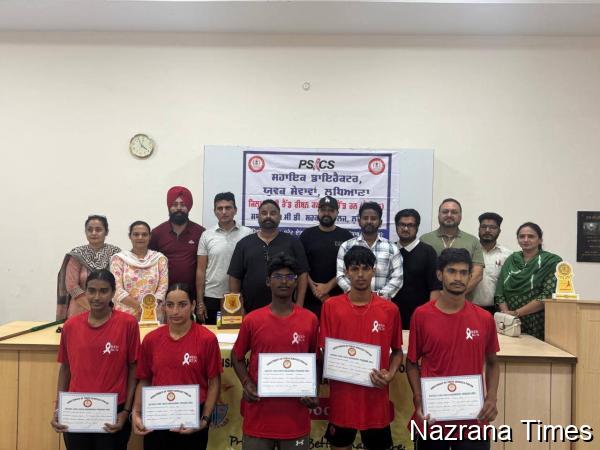 ਯੁਵਕ ਸੇਵਾਵਾਂ ਵਿਭਾਗ ਵੱਲੋ ਏਡਜ਼ ਤੇ ਨਸ਼ਿਆ ਵਿਰੁੱਧ ਜਾਗਰੂਕਤਾ ਲਈ ਮੈਰਾਥਨ ਆਯੋਜਿਤ