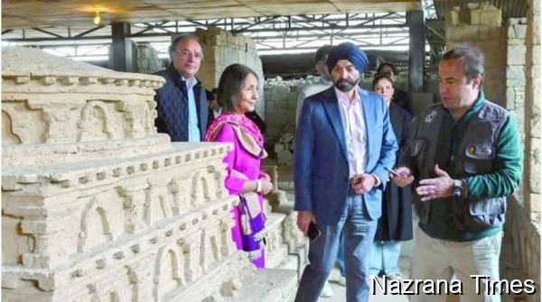 ਵਰਲਡ ਬੈਂਕ ਦੇ ਪ੍ਰਧਾਨ ਅਜੈ ਬੰਗਾ ਵੱਲੋਂ ਹਰੀਪੁਰ ਦੇ ਇਤਿਹਾਸਕ ਬੌੱਧ ਮਠ ਦੀ ਯਾਤਰਾ, ਸੰਰੱਖਣ ਯਤਨਾਂ ਦੀ ਪ੍ਰਸ਼ੰਸਾ